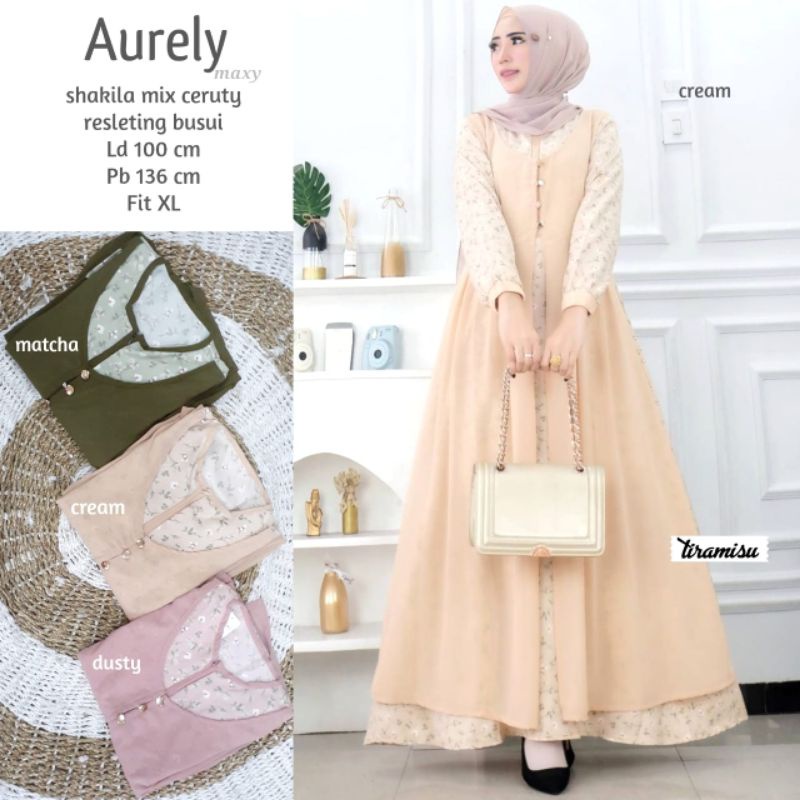 Aurely Maxy original tiramisu Fashion  muslim