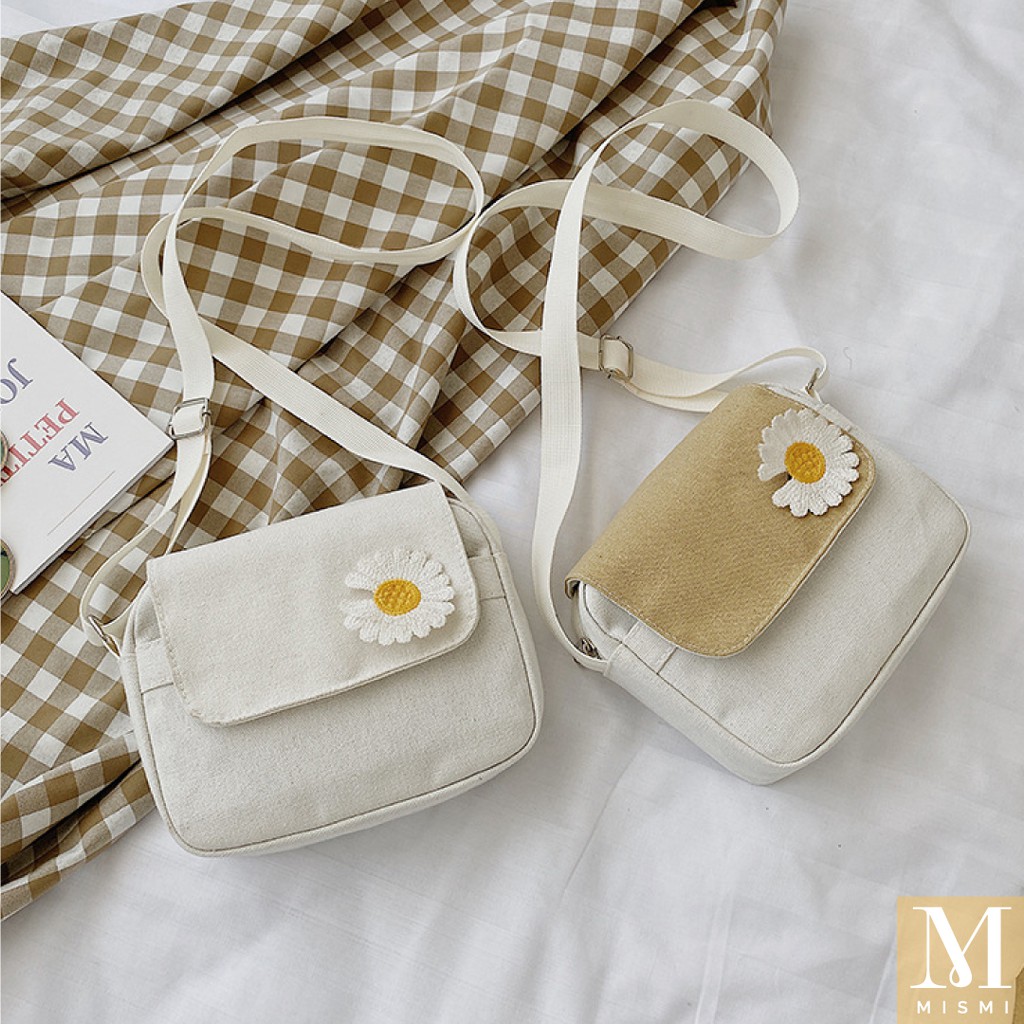 Mismi Flower Bag Tas Selempang Wanita Sling Bag Casual Perempuan Bunga Korea - 1I-5