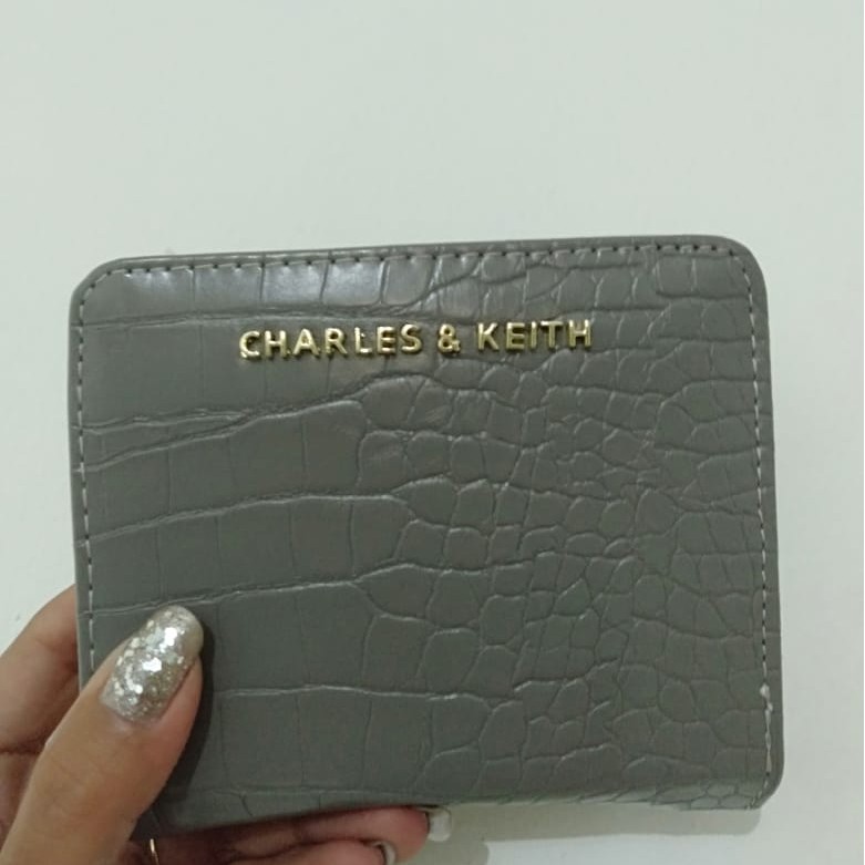 NEW!! DOMPET CNKCHARLES_KEITHHH LIPAT MINI CROCO WALLET IMPORT PREMIUM FREE BOX #642865