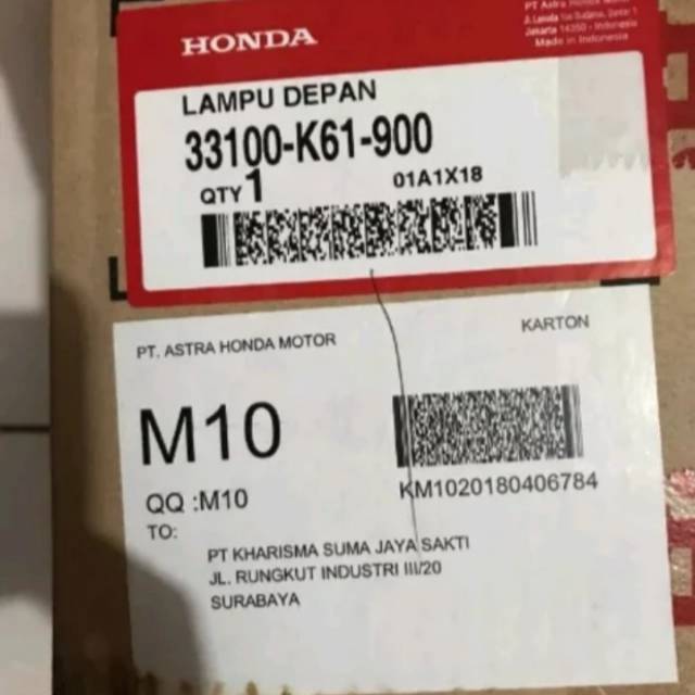 Reflektor Assy lampu Depan Honda Beat Pop dg Dop Lampu k61