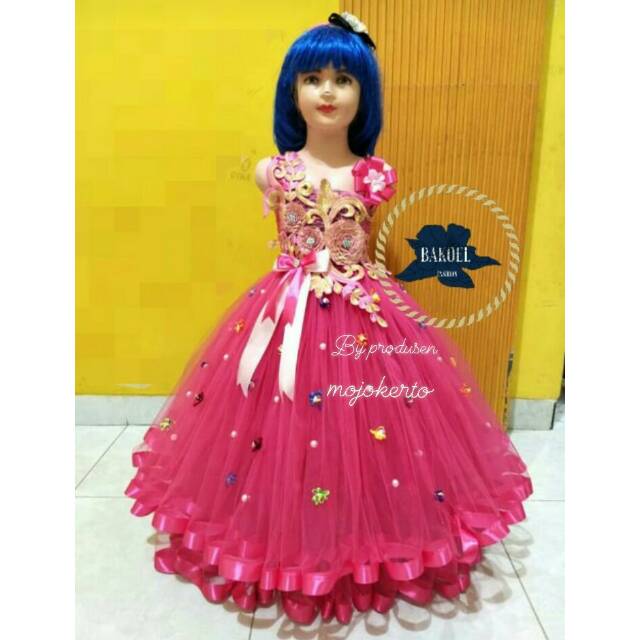 GAUN PESTA ANAK PEREMPUAN/BAJU TUTU ANAK/GAUN ANAK/BAJU LEBARAN ANAK/GAUN KARNAVAL/GAUN FASHION SHOW
