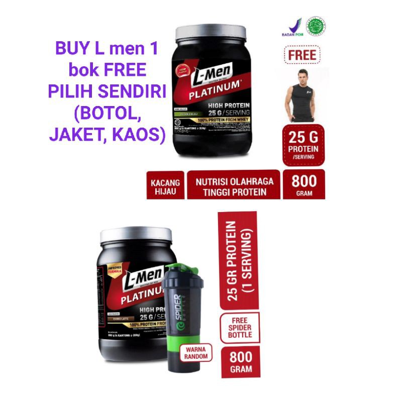 L Men Platinum 800 Gram | Shopee Indonesia