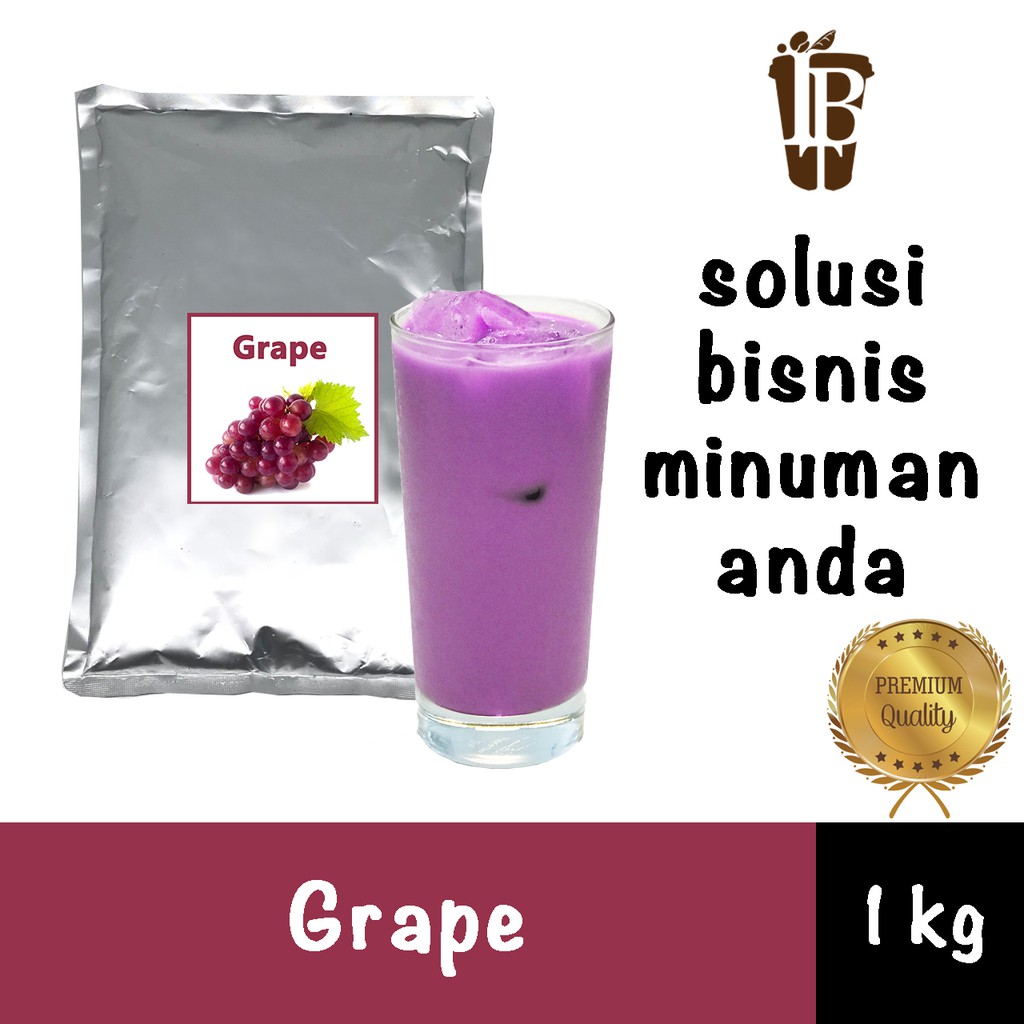 

Bahan Minuman Bubuk Anggur. Grape Bubble Tea Drink Powder Bagus