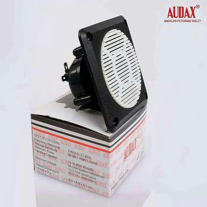 Audax AX 61C Hitam Tweeter Burung Walet Suara Inap AX-61C Black