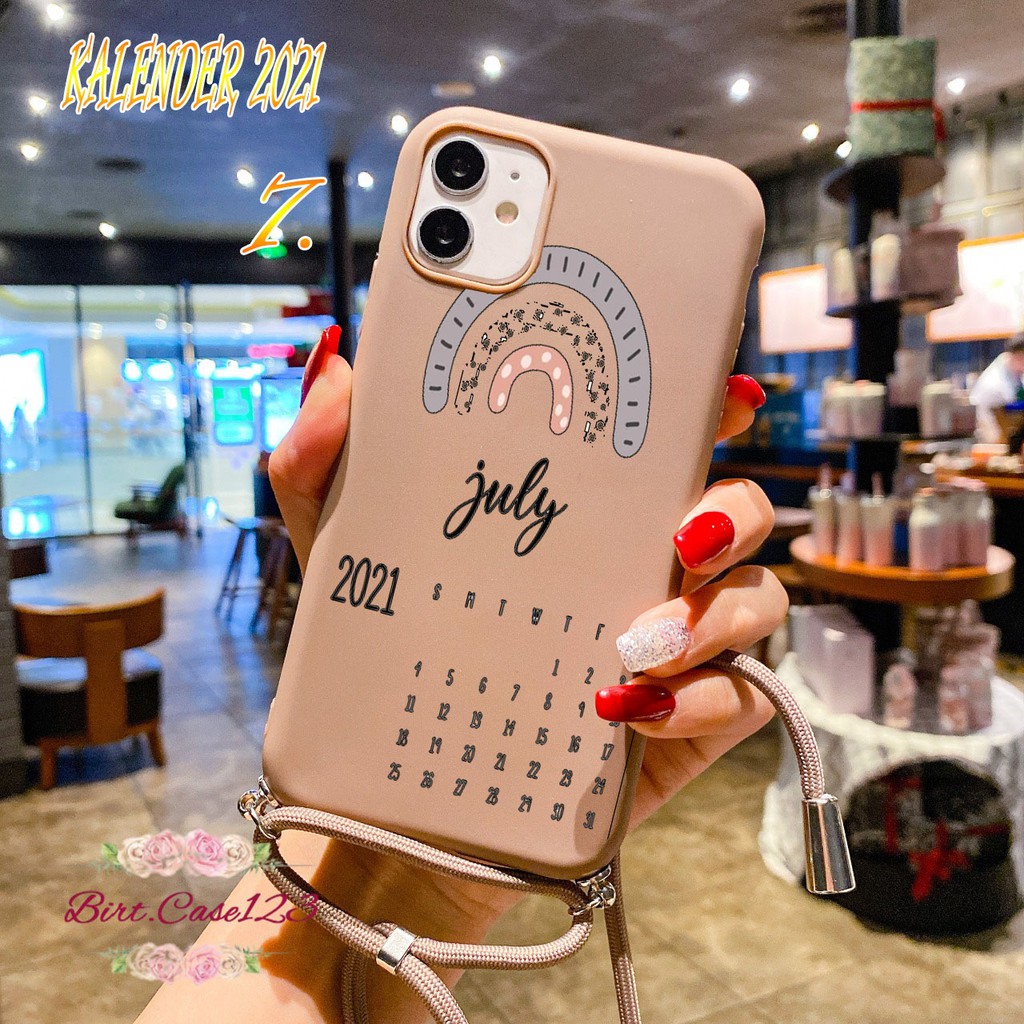 Softcase Slingcase Tali Lanyard Candy KALENDER Iphone Xr Xs Max 11 12 Mini Pro Max BC3006