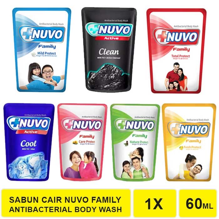 {ITROLSP)NUVO LIQUID BODY WASH SABUN MANDI CAIR 60ML