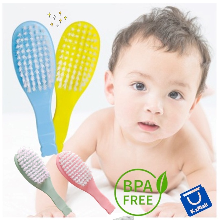 Sisir Sikat Rambut Bayi Pijat Mandi Baby Bath / Baby Brush Comb / Sikat Sisir Berbulu Halus