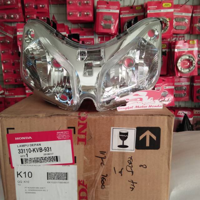 Headlamp Headlight Reflektor Lampu Depan Vario 110 CW Karbu Ori AHM 33110KVB931 ONLY