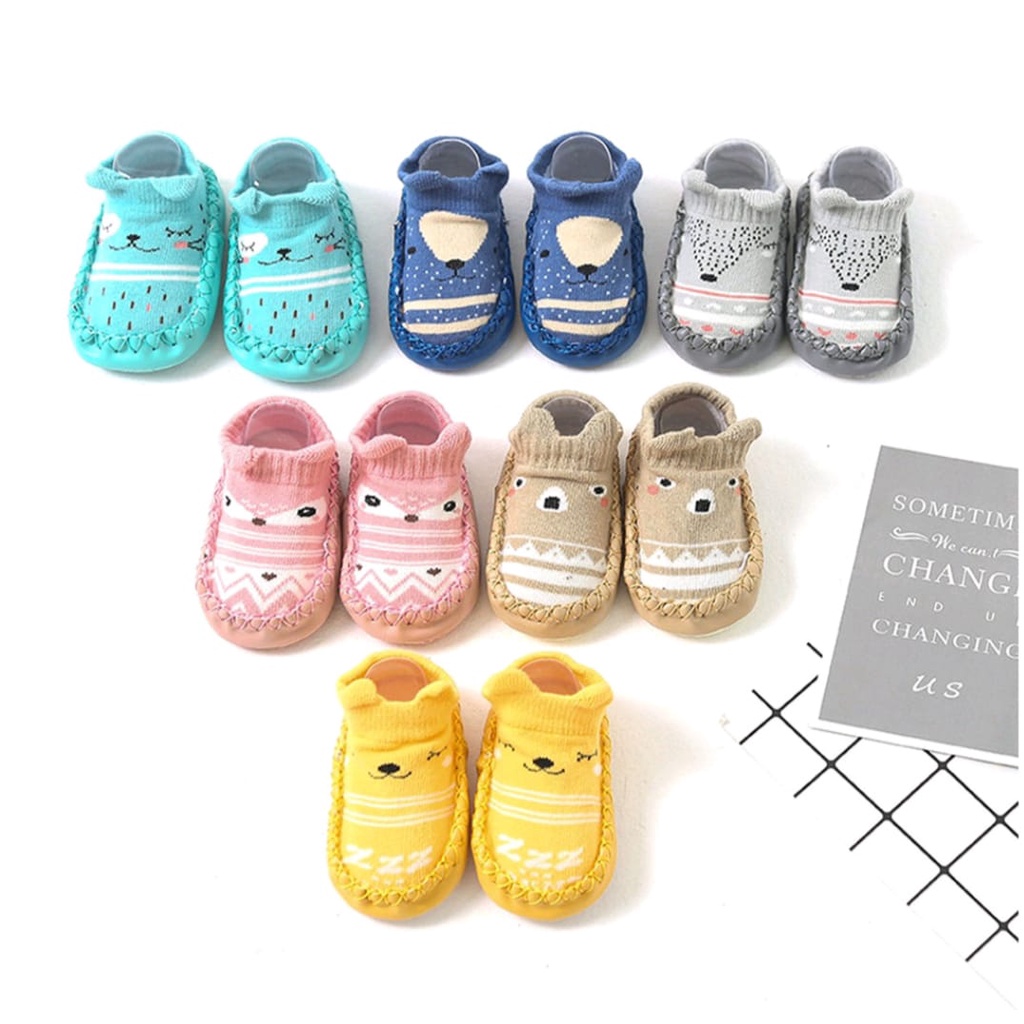 Sepatu Anak Bayi Anti Slip / Baby Socks Shoes / Sepatu Baby / Kaos Kaki / Sepatu Bayi Prewalker