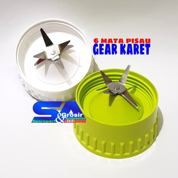 New Mounting 6 Mata Pisau Model Miyako LAMA-National-Mangkok Pisau Blender