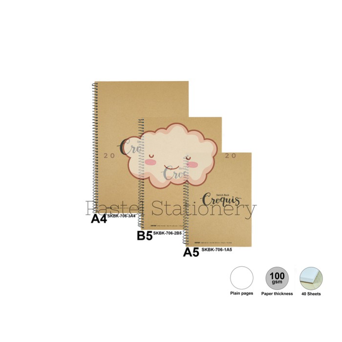 

Buku Sketsa Gambar Sketchbook Sketch Book A4 A5 B5 Joyko SKBK-706
