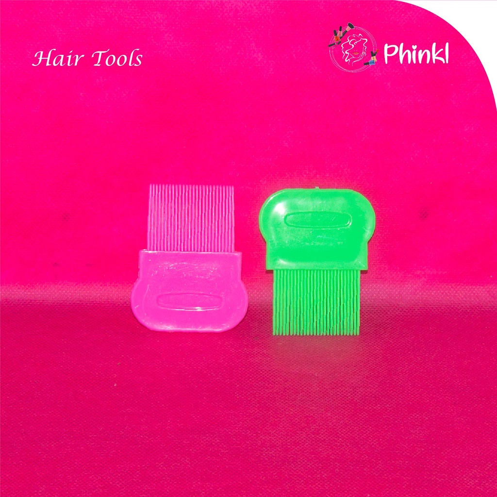 `ღ´ PHINKL `ღ´ Sisir serit kutu caplak besi mini anti kusut ketombe