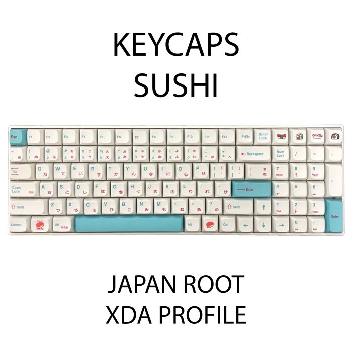 KEYCAPS SUSHI XDA PROFILE JAPAN ROOT SUBLIM MECHANICAL KEYBOARD