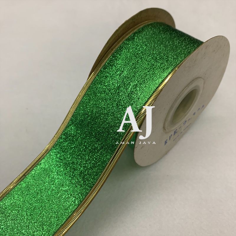 

Pita Metalik Glitter List Emas 1,25 Inch / Pita Kado Dekorasi Natal Christmas Ribbon Lebaran Idul Fitri 3 cm