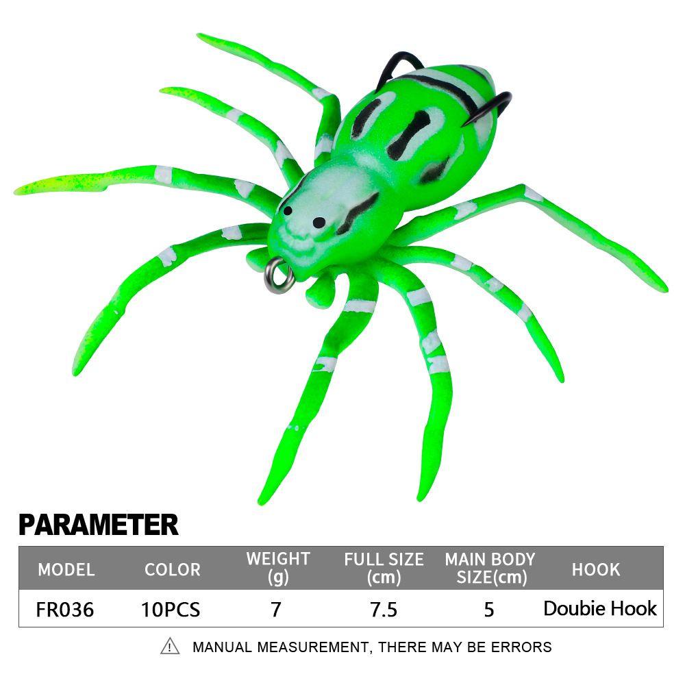 TOP Bionic Spider New 7.5cm/7g Umpan Pancing Bahan Silikon Manusia Hidup