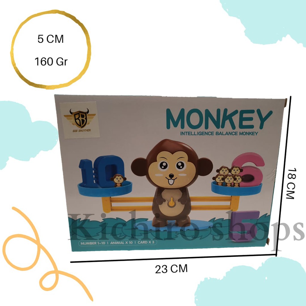Mainan Anak Edukasi Balancing Game Monkey &amp; Cattle Mini - Kichiro Shops