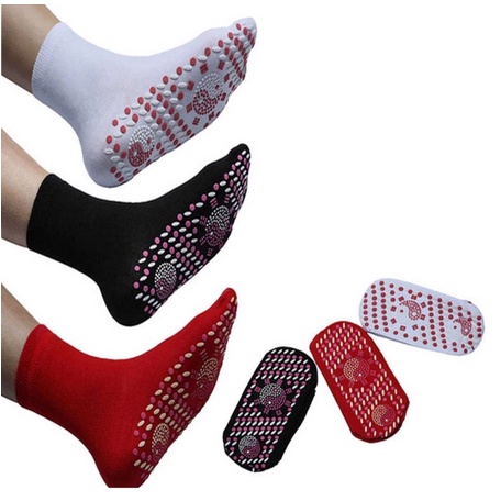 Original Kaos Kaki Terapi Pemanas Penghangat Pemanas Kaki Foot Support Tourmaline Magnetic Therapy