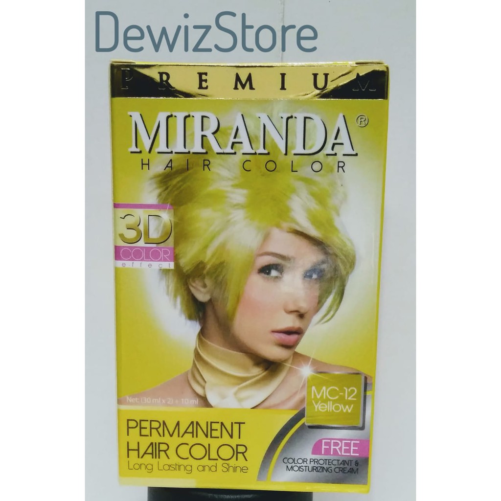 MIRANDA HAIR COLOR / PEWARNA RAMBUT MIRANDA (MC 12 - YELLOW)