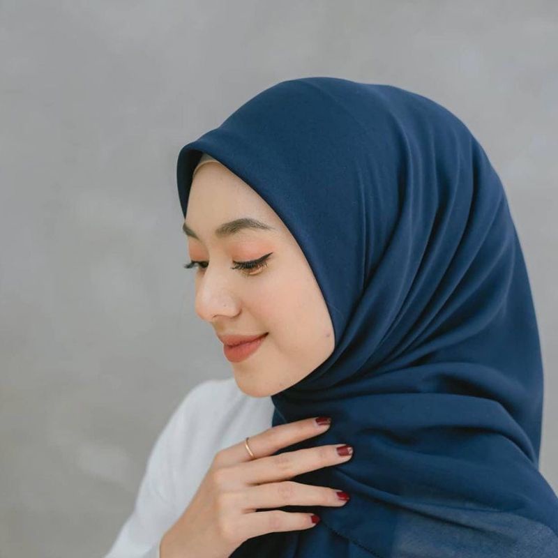 (TERMURAH) hijab Segiempat Bella Square Pollycotton Premium