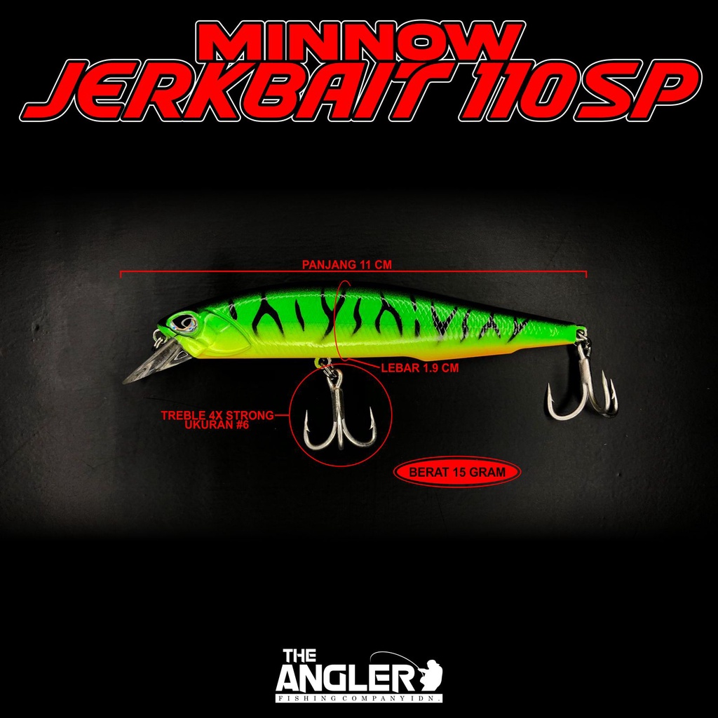 MINNOW JERKBAIT 110 SP THE ANGLER SERIES