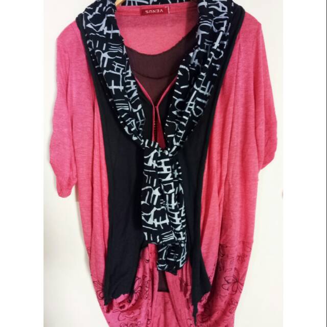 Outer Scarf 2in1 (preloved)