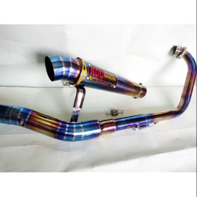 Knalpot racing kou bluemoon kanan yamaha vixion old vixion new vixion R GARANSI TERMURAH