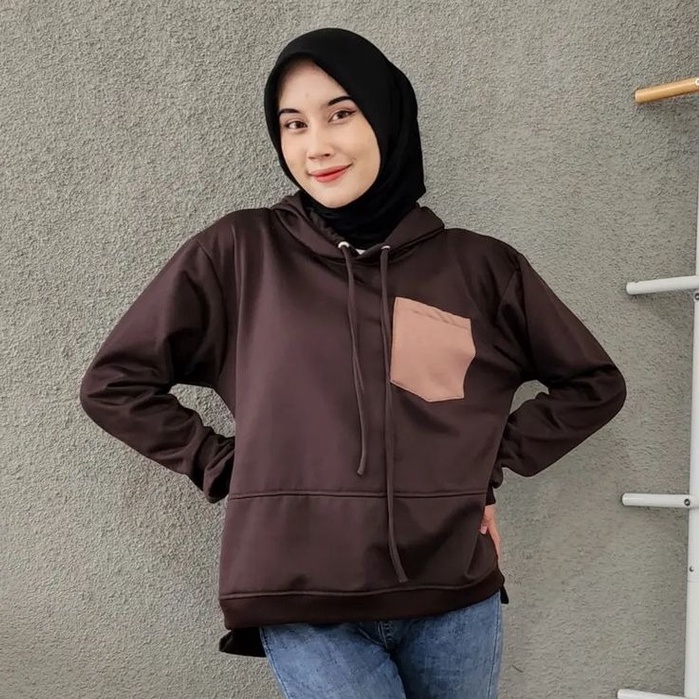 Mocha Pocki Hoodie - Jaket Hoodie Unisex Kekinian