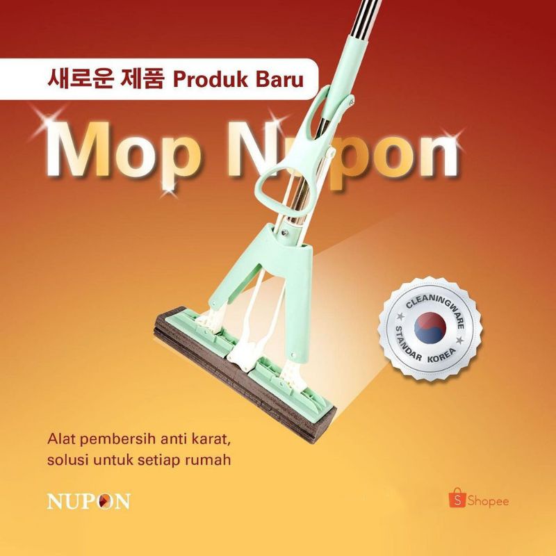 

Gardenglories Pel Lantai Tarik Stainless Steel Pengepel Praktis Magic Mop Nupon