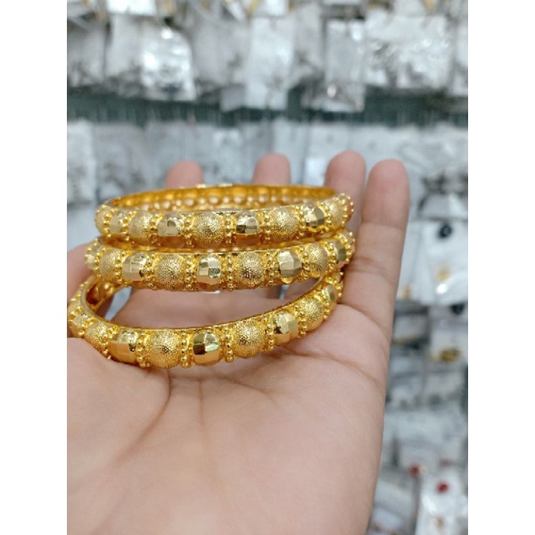 gelang bangkok berlapis emas bukaan samping