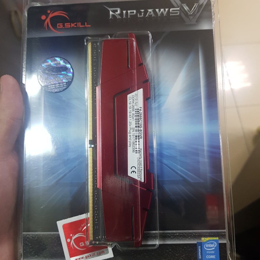 RAM MEMORI G.Skill Ripjaws V DDR4 8GB 8GBx1 2666 MHz - F4-2666C19S-8GVR