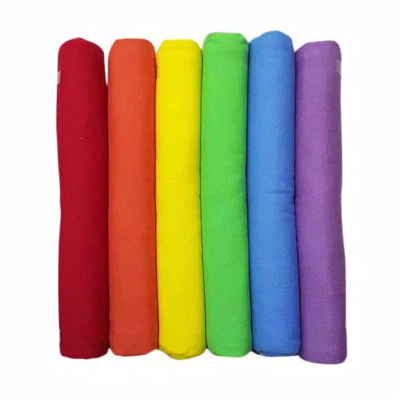 6 pcs bedong rainbow ukuran 90x115 - kain bedong bayi size jumbo polos aneka warna