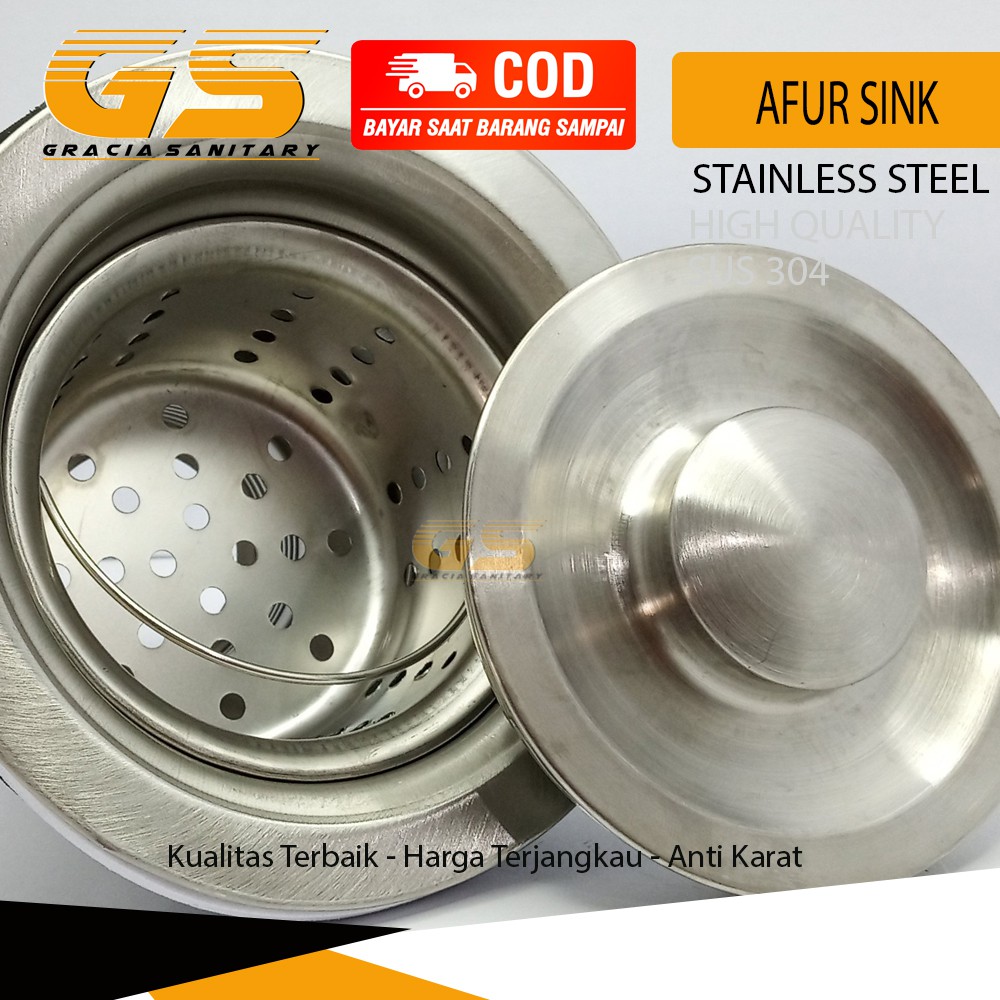 Saringan Bak Cuci Piring / Afur Stainless SUS 304 / Afur Kitchen Sink 1 1/2 inch