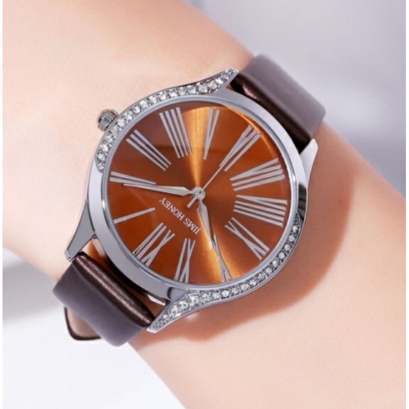 JIMS HONEY 8125 JAM TANGAN LIMITED EDITION WANITA JIMSHONEY ORI IMPORT MURAH ANALOG QUARTZ ANTI AIR