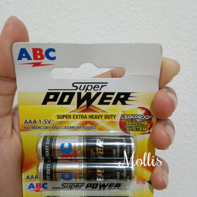 Bateraibatre Abc Super Power Aaa Isi 1 Pcs 0900