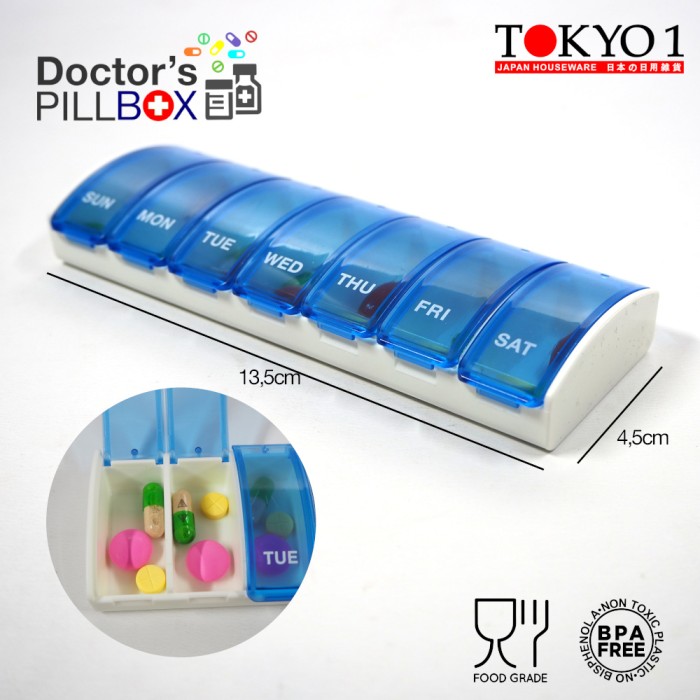 

Spesial Promo - Tokyo 1 Leather Weekly Pill Kotak Pill Mingguan 084206