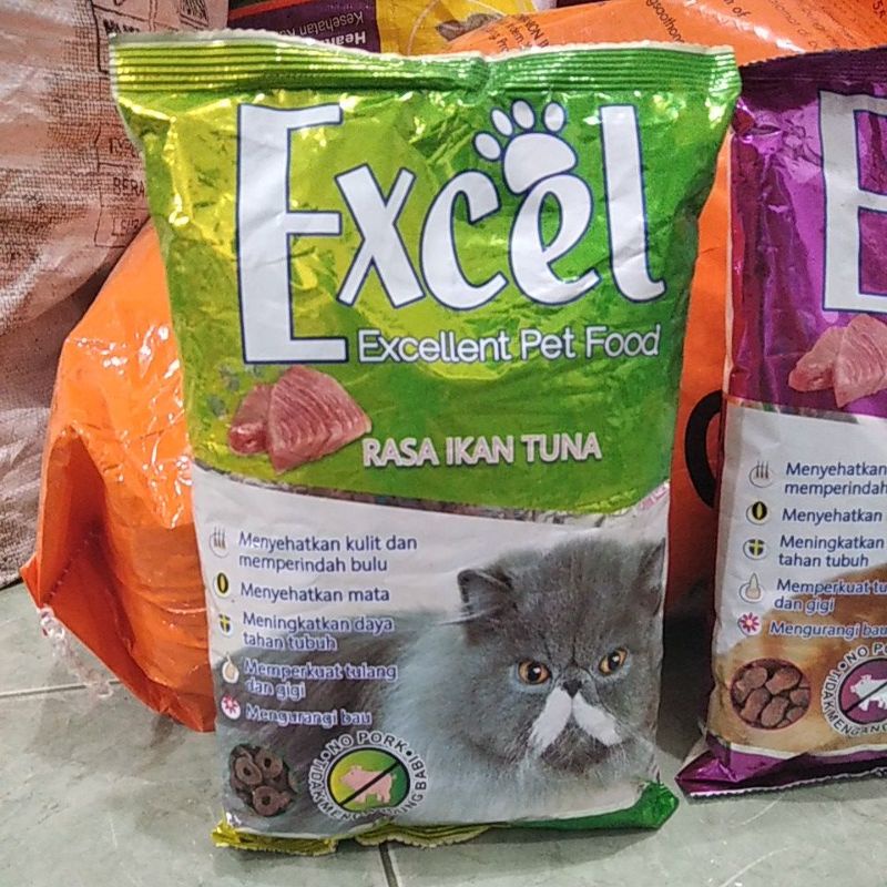 Makanan Kucing Excel Tuna 500gr Bentuk Bulat