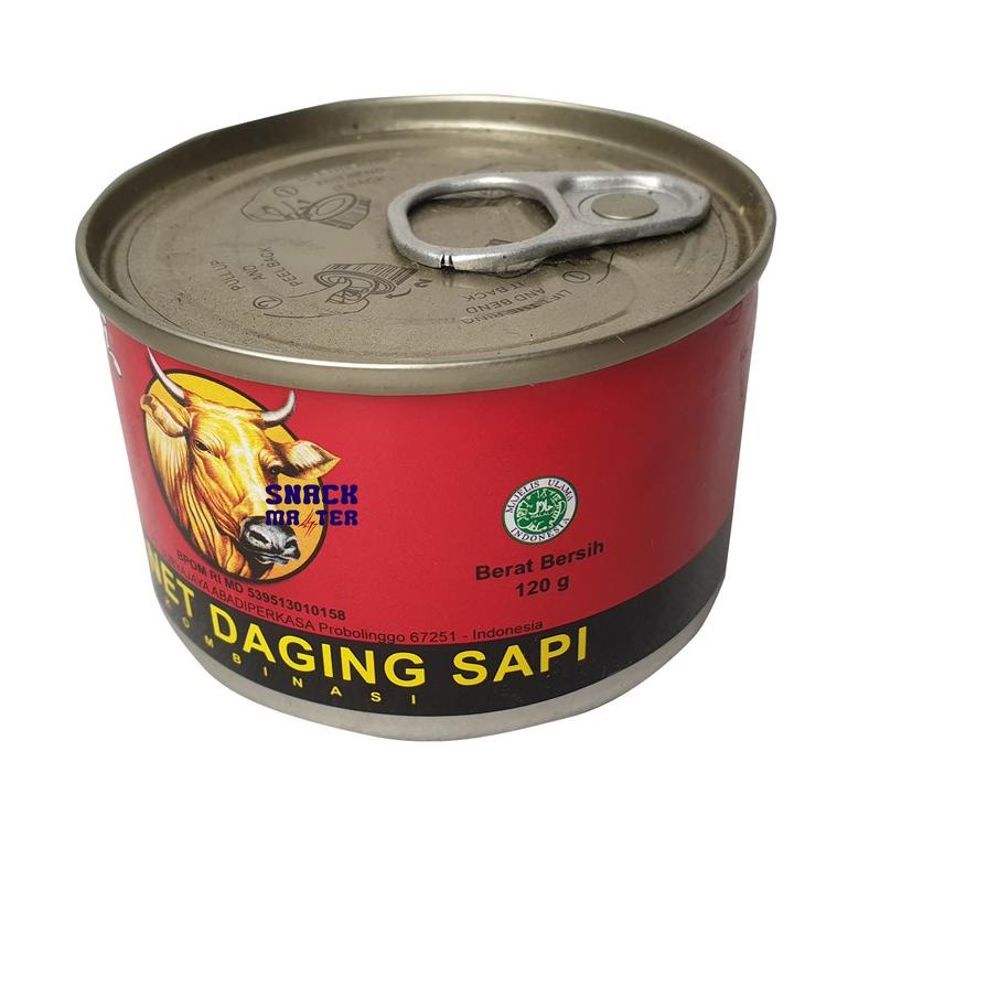 

GROSIR Kornet Daging Sapi CIP Kaleng Bulat Small Size - Netto 120 gr