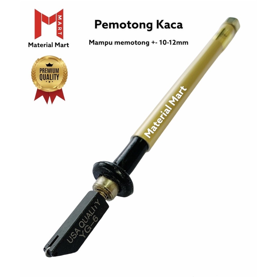 Alat Pemotong Kaca Minyak PREMIUM | Potong Keramik Mata ASLI | Pisau Potong Kaca Keramik Piso Lantai | Material Mart