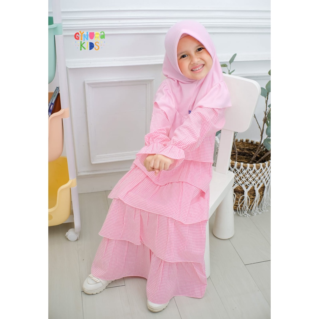 GAMIS ANAK PEREMPUAN REMAJA TANGGUNG TERBARU 2022 BAHAN KATUN NYAMAN DRESS GYNURA KIDS GR 02