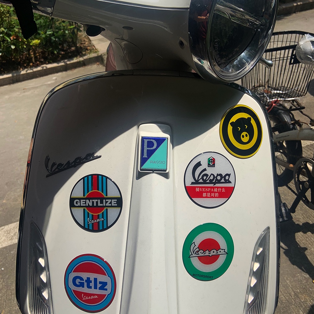 Stiker Magnet Reflektif 3d Dapat Digunakan Kembali Untuk Vespa Gts Gtv Lx Lxv Sprint 50 125 150 200 250 300ie