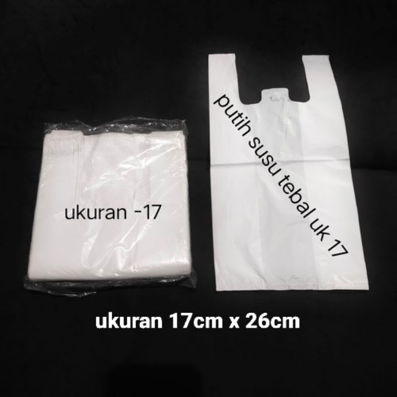 kantong plastik putih kantong obat 17cm x16