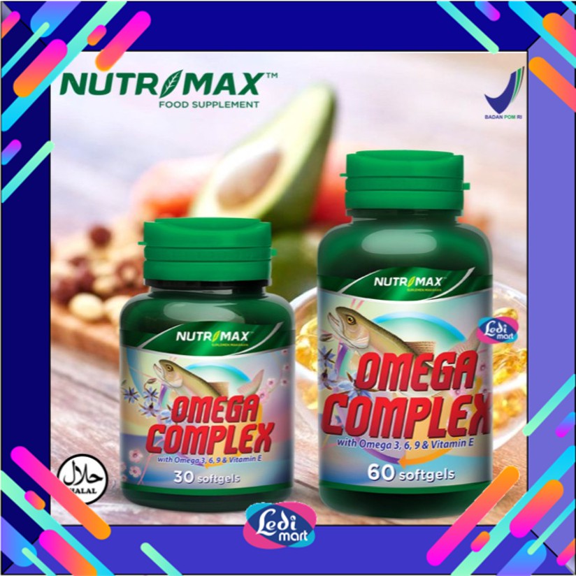 ORIGINAL Nutrimax Omega Complex With Omega 3, 6, 9 & Vitamin E BPOM