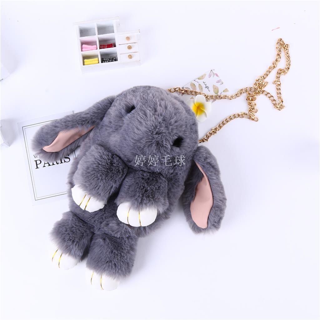 ❤❤ Tas Selempang Wanita Bulu Boneka Sleeping Rabbit KELINCI BOBO Imut Lucu Gemoy Lembut Halus Import Fashion Korea ❤❤