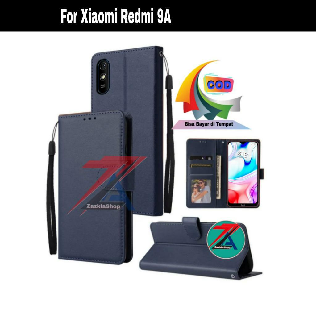 CASE FLIP CASE DOMPET KULIT FOR XIAOMI REDMI 9A CASING DOMPET-FLIP COVER LEATHER-SARUNG HP