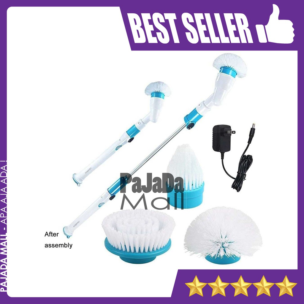 Hurricane Spin Scrubber Sikat WC Elektrik - Sikat Lantai Kamar Mandi Elektrik