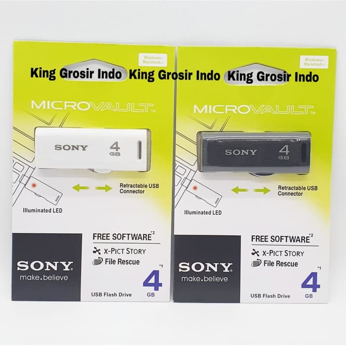 Flashdisk SONY 4GB 4 GB USB Original OEM Flashdisk - Putih