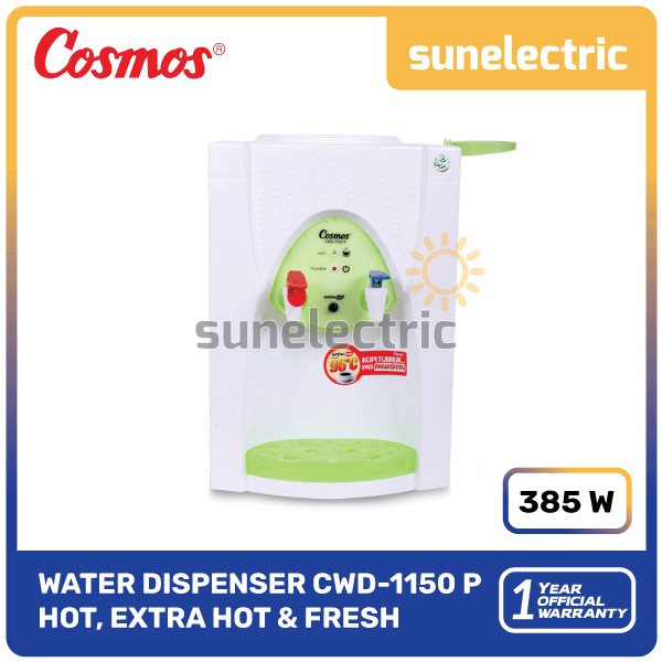Cosmos CWD-1150P Water Dispenser Air Extra Hot & Fresh 385 Watt CWD 1150P / CWD1150P / CWD-1150 P