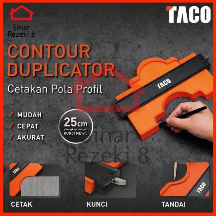 

Taco Contour Duplicator / Cetakan Alat Cetak Pola Profil Cetakan Terlaris