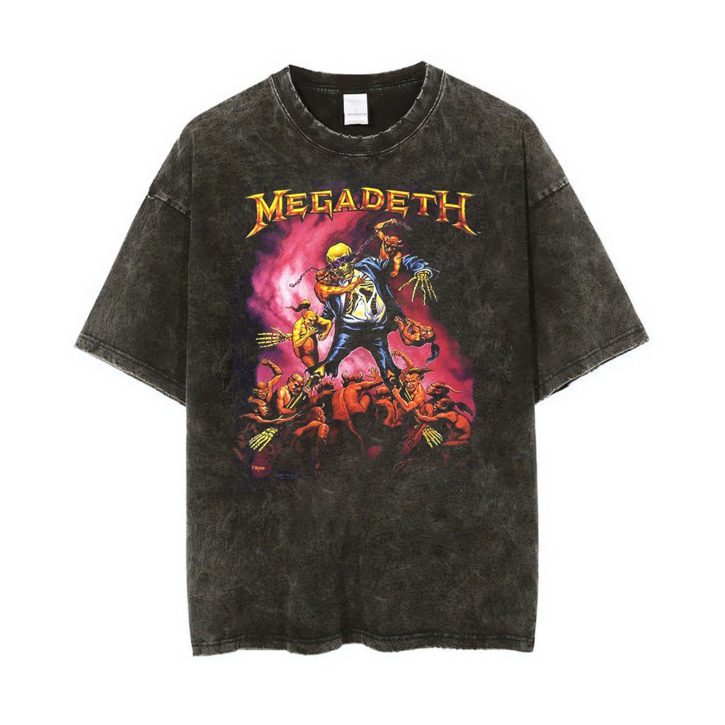 Megadeth - Vintage Style Wash T-Shirt