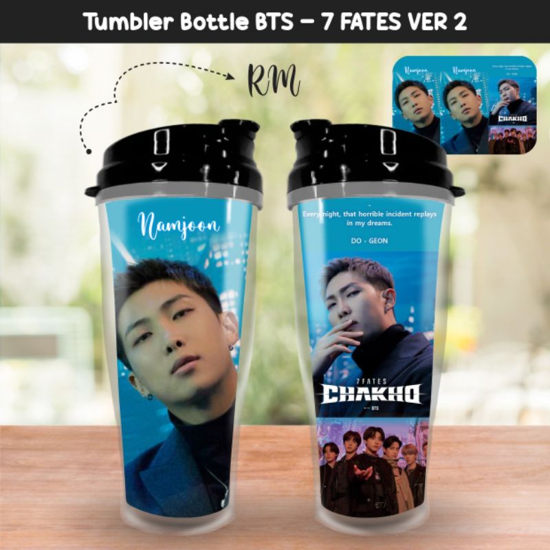 TUMBLER BOTTLE 7FATES VER2 PTD SG2022 BTS X COOKIERUN cUSTOM